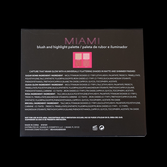 NITB SHAINA B | MIAMI MINI PALETTE BLUSH AND HIGHLIGHT - Picture 6 of 7